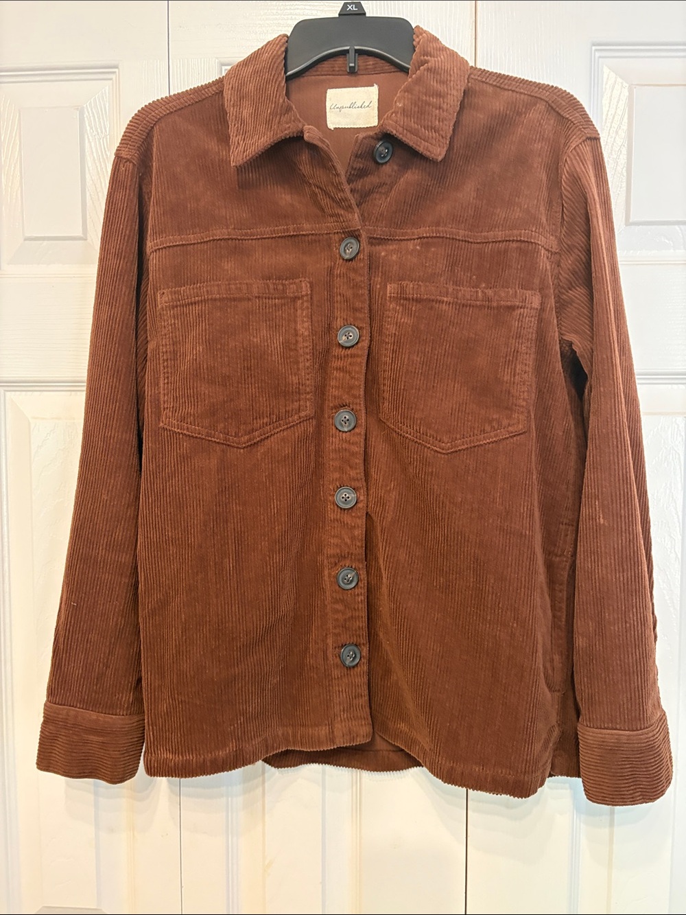 Corduroy Shirt Jacket in Rust by Unspecified Brand 801